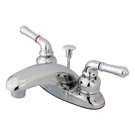 4 Centerset Bathroom Faucet, Polished Chrome